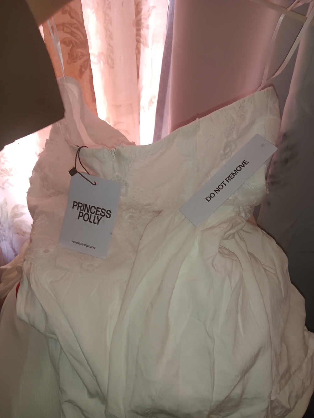Princess Polly White Strapless Dress